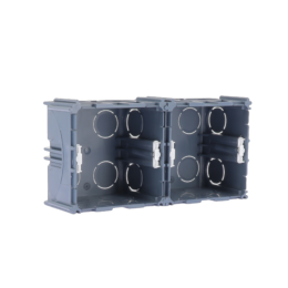 Boite d'appareillage 2 postes profondeur 50mm entraxe 71mm pour maconnerie