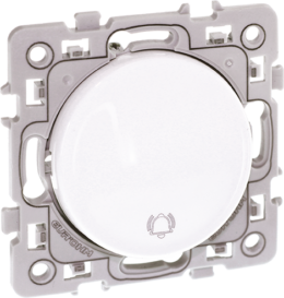SQUARE Poussoir 10A carillon blanc