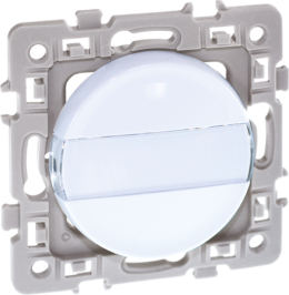 SQUARE Poussoir porte-etiquette blanc