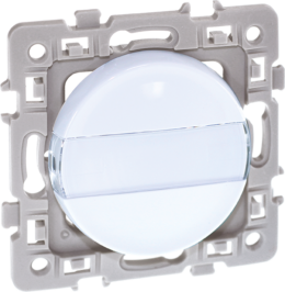 SQUARE Poussoir porte-etiquette blanc