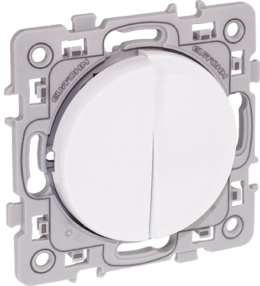 SQUARE Va et vient + Poussoir blanc