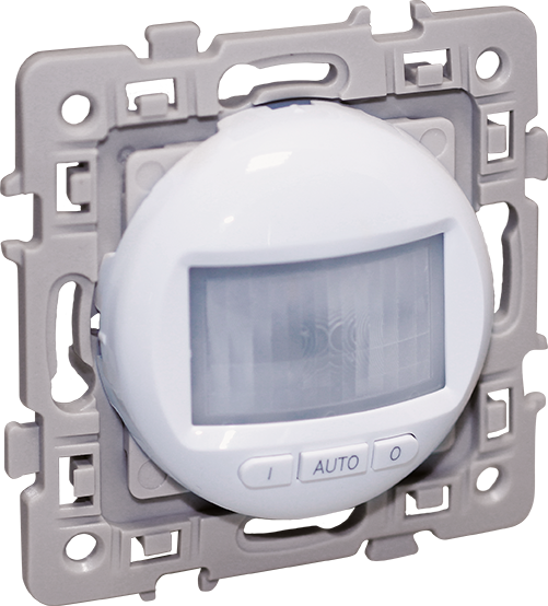 SQUARE Interrupteur automatique à détection de mouvement 3 fils (avec neutre) blanc