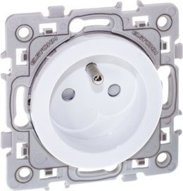 SQUARE Prise 2P+T blanc