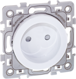 SQUARE Prise 2P blanc