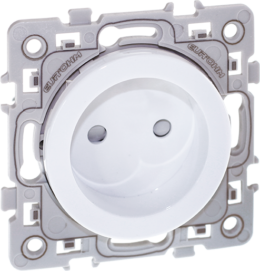 SQUARE Prise 2P blanc