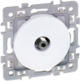 SQUARE Prise TV avec griffes blanc
