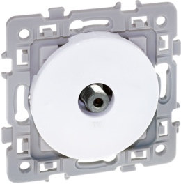 SQUARE Prise TV avec griffes blanc