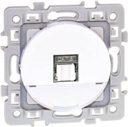 SQUARE Prise RJ45 blindée Cat.6 FTP (Grade1 TV) blanc