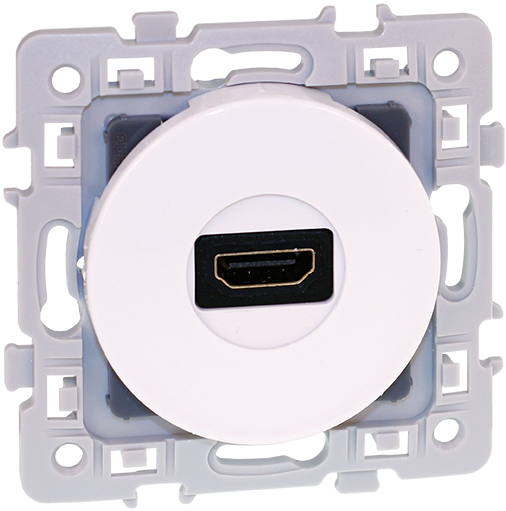 SQUARE prise HDMI blanc