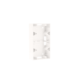 SQUARE Cadre saillie 2 postes blanc