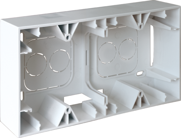 SQUARE cadre saillie 2 postes