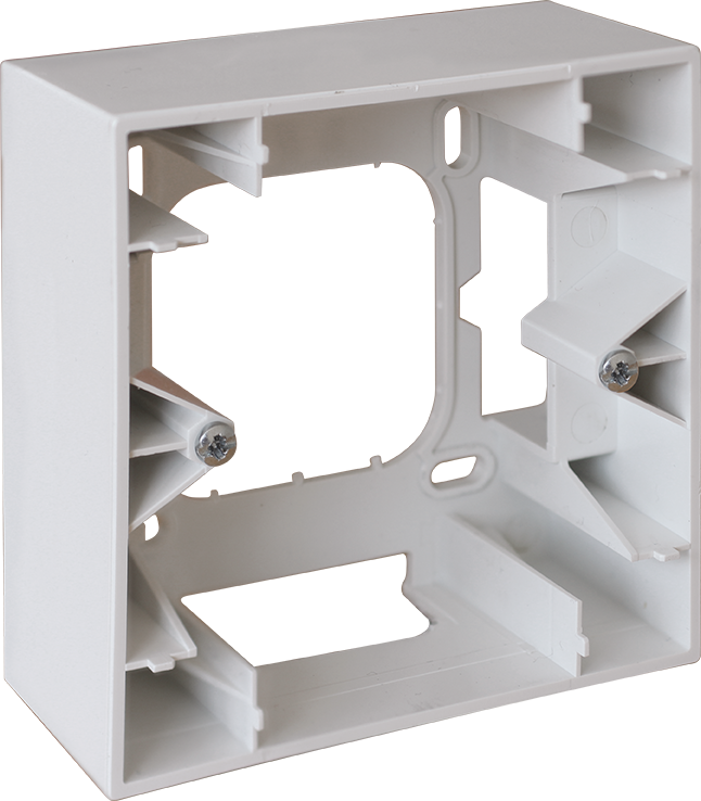 SQUARE cadre saillie 1 poste blanc