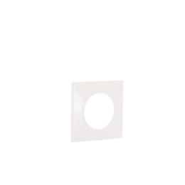 SQUARE Plaque d'habillage 1 poste blanc