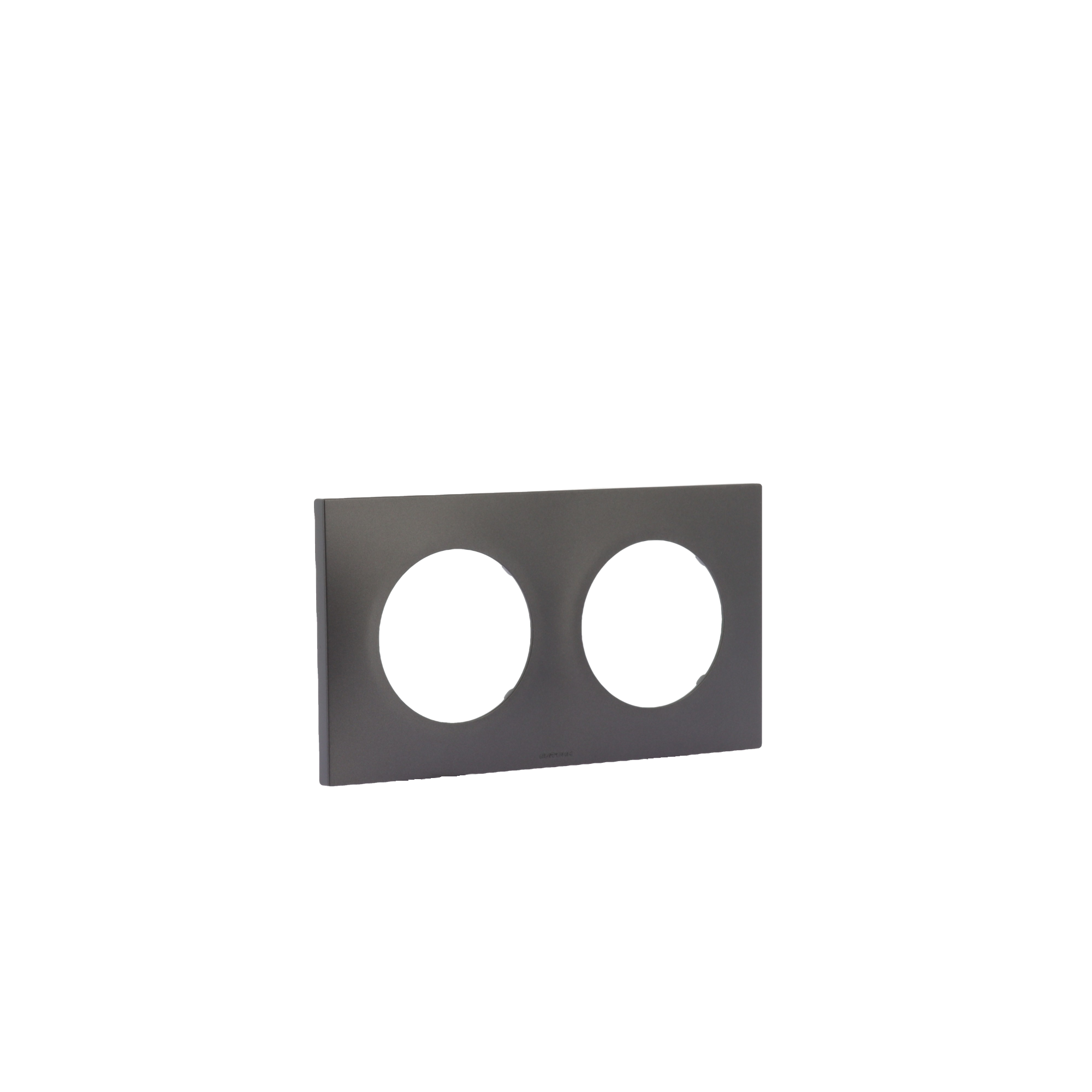 SQUARE Plaque d'habillage 2 postes entraxe 71mm Vulcain