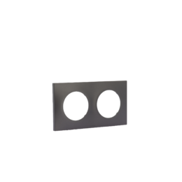 SQUARE Plaque d'habillage 2 postes entraxe 71mm Vulcain