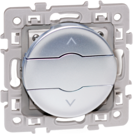 SQUARE Interrupteur volets roulants 3 boutons Silver