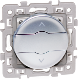 SQUARE Interrupteur volets roulants 3 boutons Silver