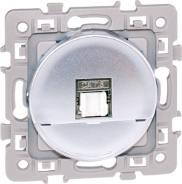 SQUARE Prise RJ45 blindée CAT5E FTP Silver