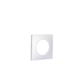 SQUARE Plaque d'habillage 1 poste Silver