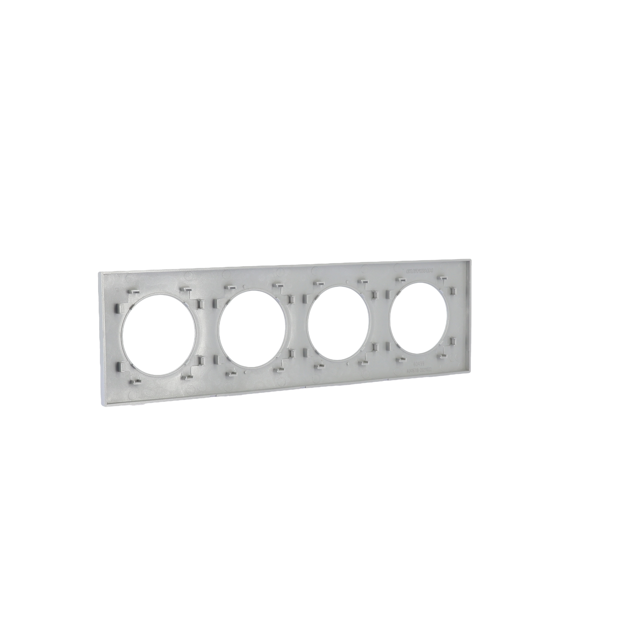 SQUARE Plaque d'habillage 4 postes entraxe 71mm Silver - Image 93