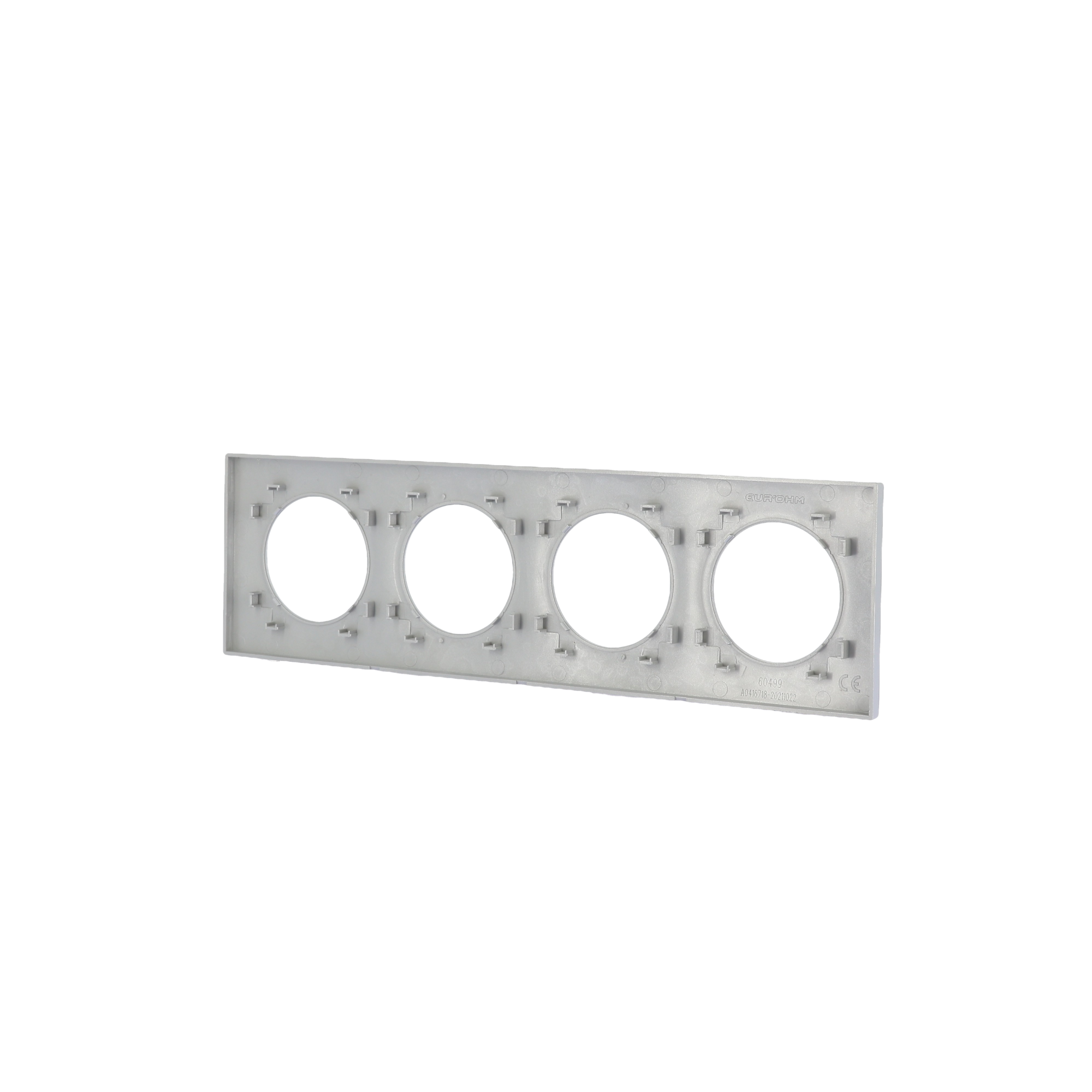 SQUARE Plaque d'habillage 4 postes entraxe 71mm Silver - Image 94