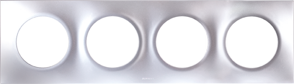 SQUARE PLAQ SILVER 4P ent71mm