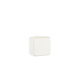 OXXO Poussoir blanc saillie étanche IP55