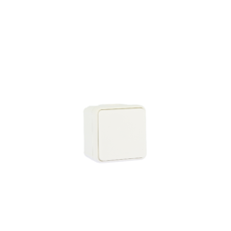 OXXO Poussoir blanc saillie étanche IP55