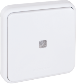 OXXO Mécanisme composable de poussoir lumineux gris étanche IP55