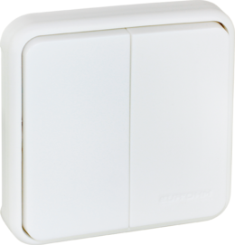 OXXO Mécanisme composable de poussoir avec porte-étiquette lumineux blanc étanche IP55