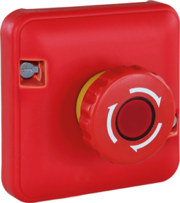 OXXO Mécanisme composable d'arret d'urgence 1/4 tour jaune/rouge étanche IP55