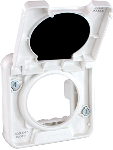 OXXO Adaptateur blanc pour installation en saillie étanche IP55 de mécanismes de la gamme COMETE