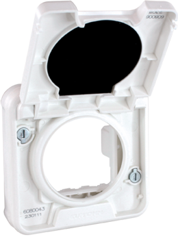 OXXO Adaptateur blanc pour installation en saillie étanche IP55 de mécanismes de la gamme  COMETE