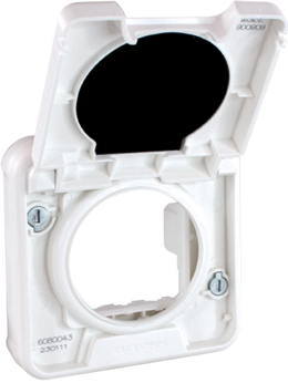 OXXO Adaptateur blanc pour installation en saillie étanche IP55 de mécanismes de la gamme  COMETE