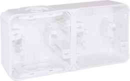 OXXO Boite 2P blanc horizontale saillie