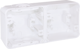 OXXO Boite 2P blanc horizontale saillie