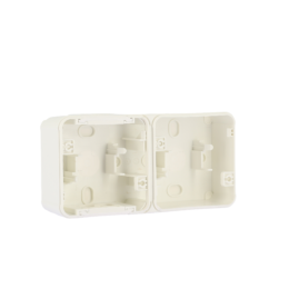 OXXO Boite 2P blanc horizontale saillie