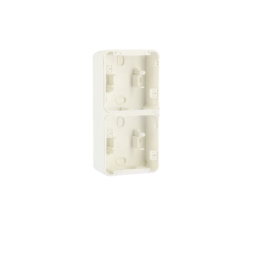 OXXO Boite 2P blanc vertic saillie