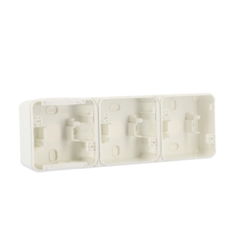 OXXO Boite 3 positionstes blanc horizontale saillie