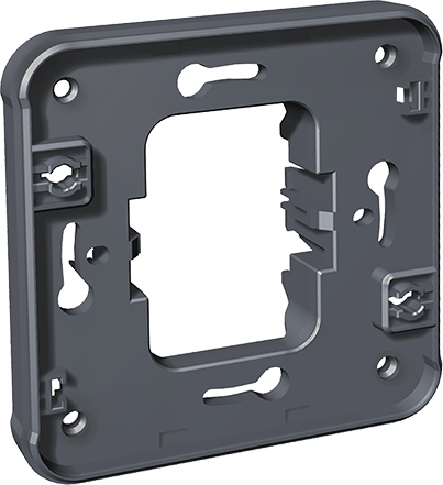 OXXO Cadre adaptateur gris pour installation en encastré étanche IP55 des mécanismes composables OXXO ( sauf voyant, arret d'urgence et interrupteur à clef)