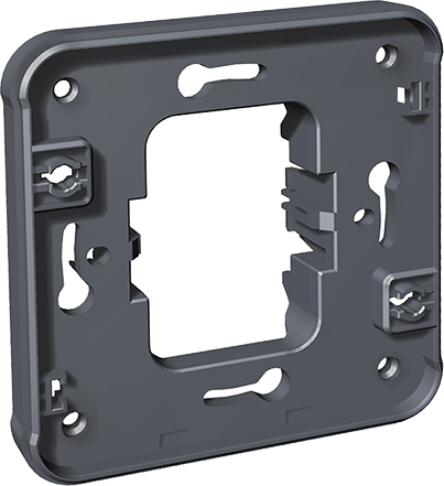 OXXO Cadre adaptateur gris pour installation en encastré étanche IP55 des mécanismes composables OXXO ( sauf voyant, arret d'urgence et interrupteur à clef)
