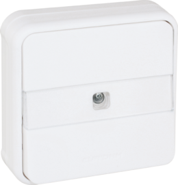 OXXO Poussoir avec porte etiquette lumineux blanc encastré étanche IP55