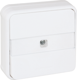 OXXO Poussoir avec porte etiquette lumineux blanc encastré étanche IP55