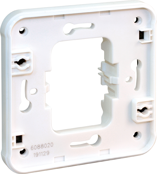 OXXO Cadre adaptateur blanc pour installation en encastré des mécanismes composables OXXO ( sauf voyant, arret d'urgence et interrupteur à clef)