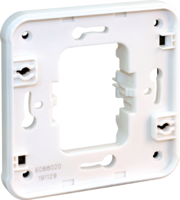 OXXO Cadre adaptateur blanc pour installation en encastré des mécanismes composables OXXO ( sauf voyant, arret d'urgence et interrupteur à clef)