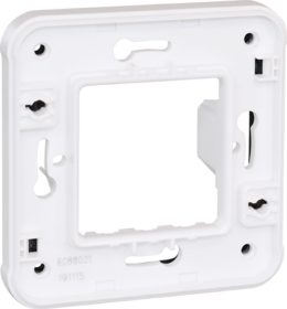 OXXO Cadre adaptateur blanc pour installation en encastré des mécanismes composables OXXO  voyant, arret d'urgence et interrupteur à clef exclusivement