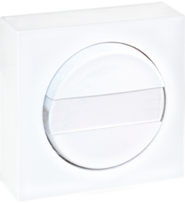 DUNE Poussoir avec porte-étiquette blanc