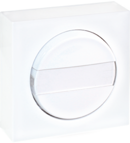 DUNE Poussoir avec porte-étiquette blanc