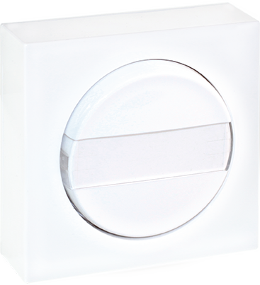 DUNE Poussoir avec porte-étiquette blanc