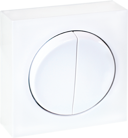 DUNE Double Poussoir blanc